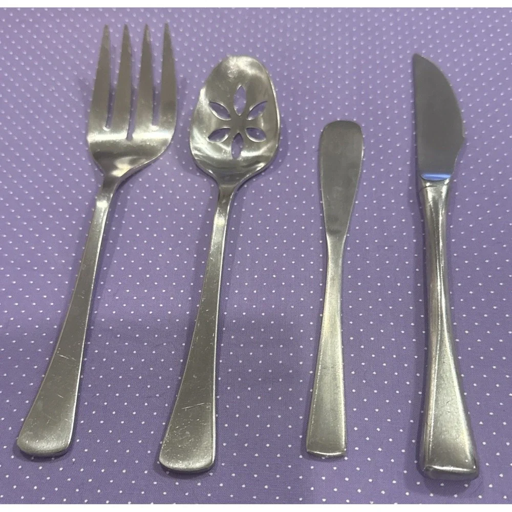 Dalia Royal Royale Spain Serving Spoon Fork Knife Stainless Steel Set Of 4